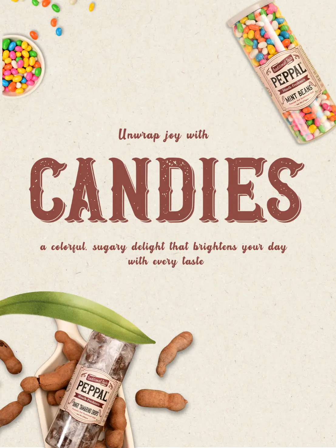 Peppal Candies Mobile Banner